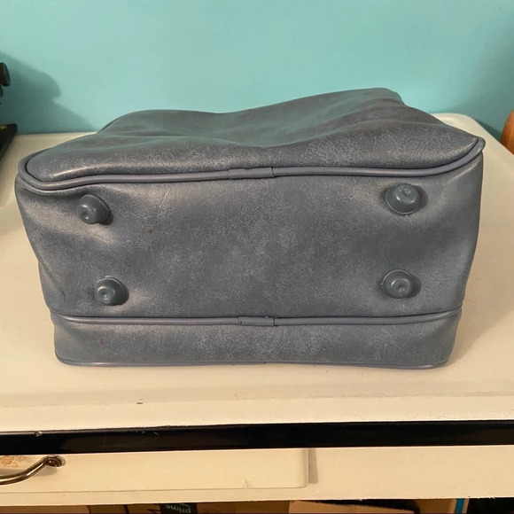 Vintage powder blue messenger‎ crossbody  bag - Picture 3 of 5